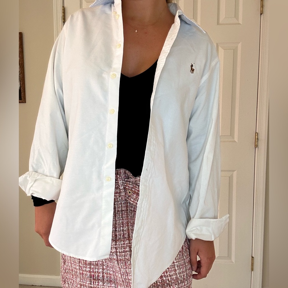 perfect ralph lauren collared button up